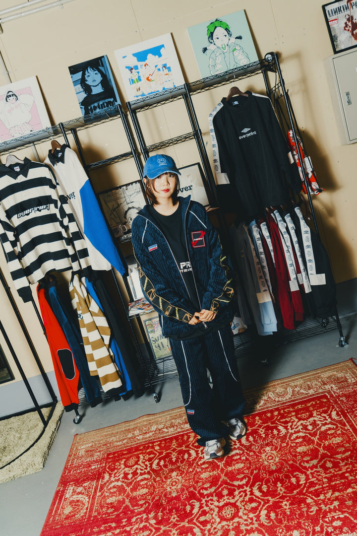 Corduroy jersey pants