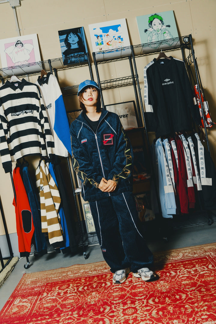 Corduroy jersey jacket