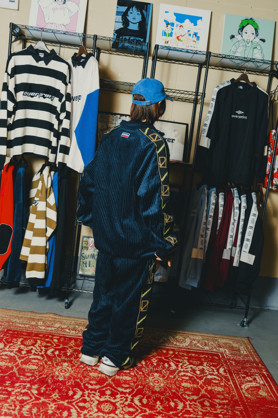 Corduroy jersey jacket