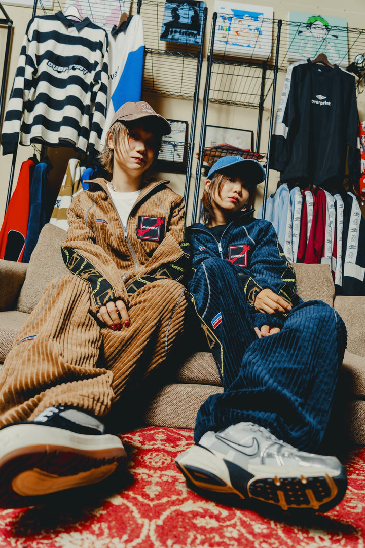 Corduroy jersey pants