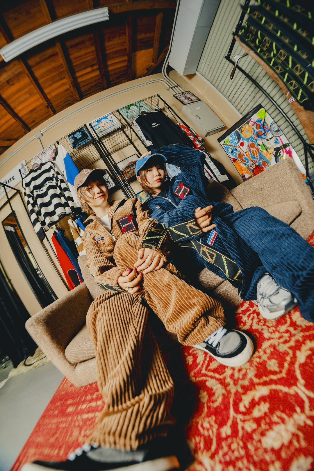 Corduroy jersey jacket