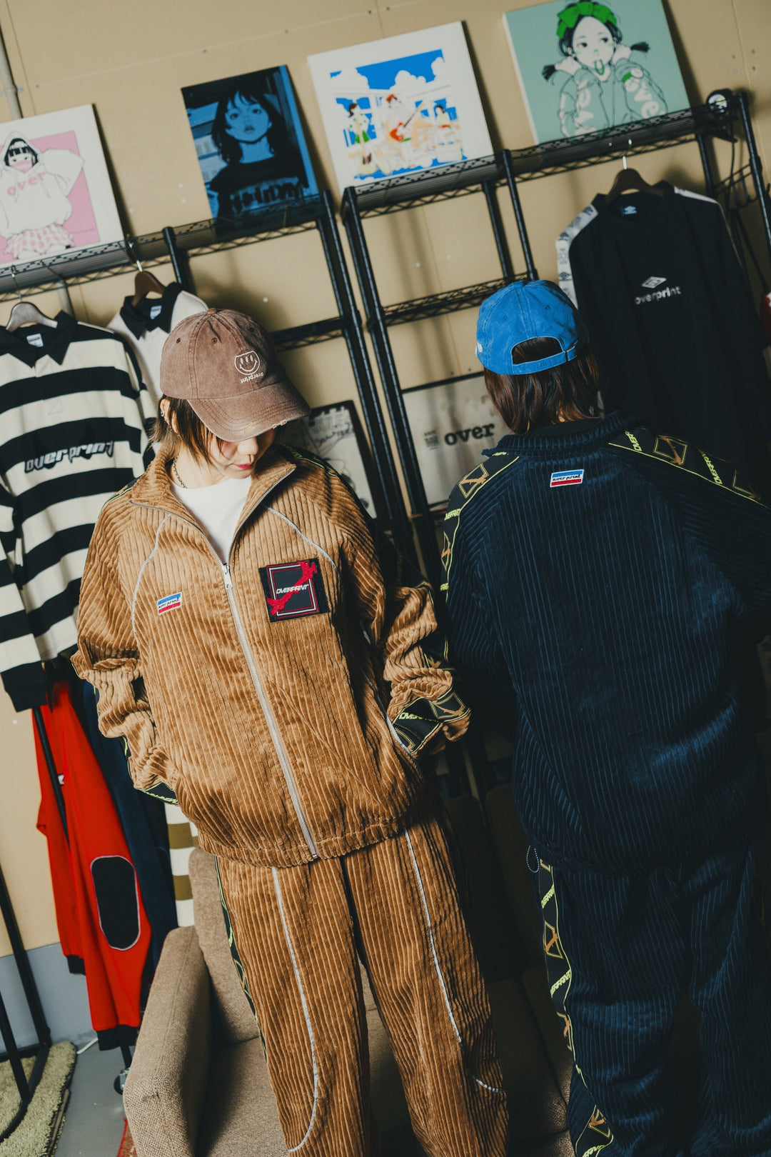 Corduroy jersey jacket