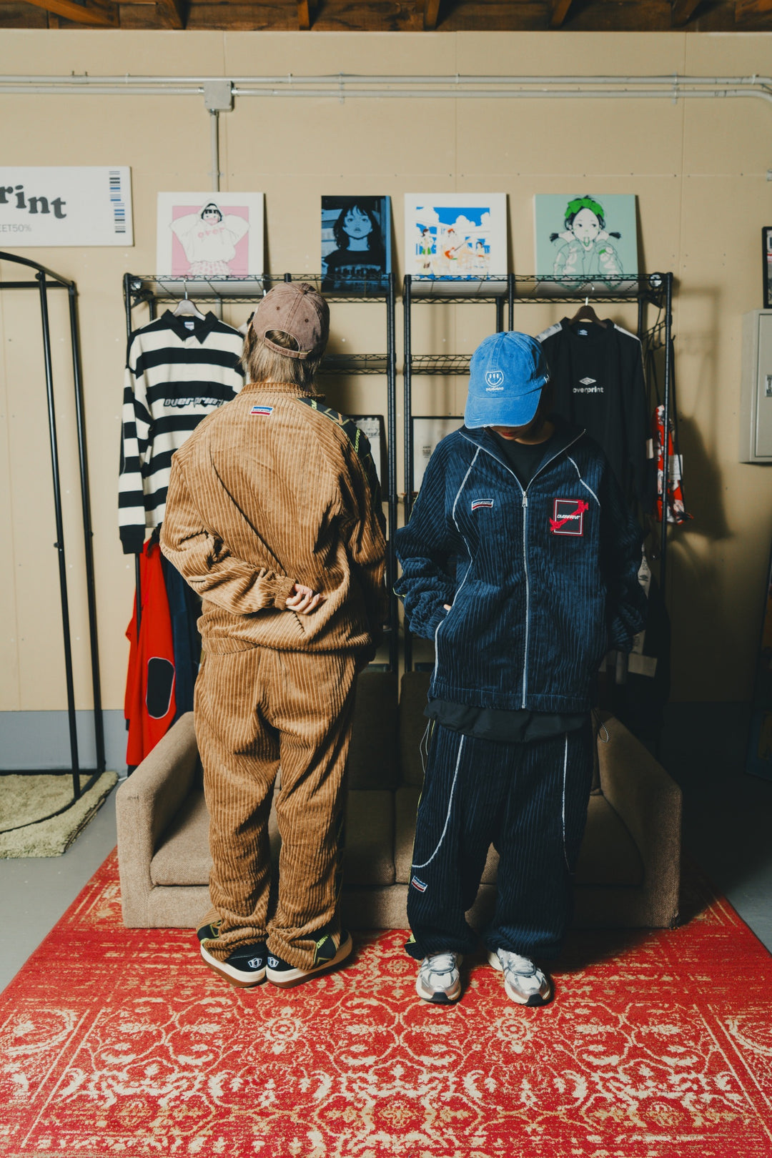 Corduroy jersey jacket