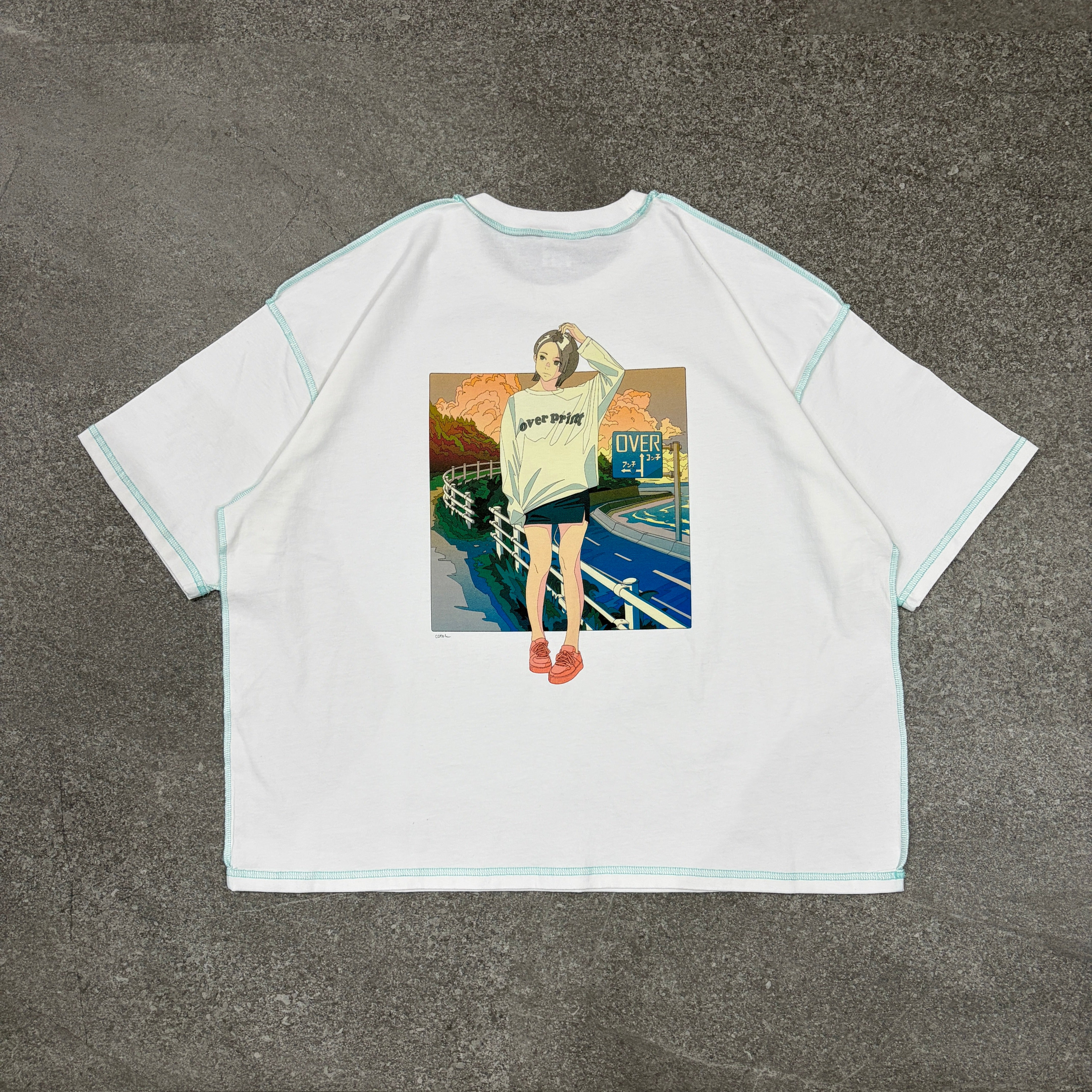 sunset Tee – over print