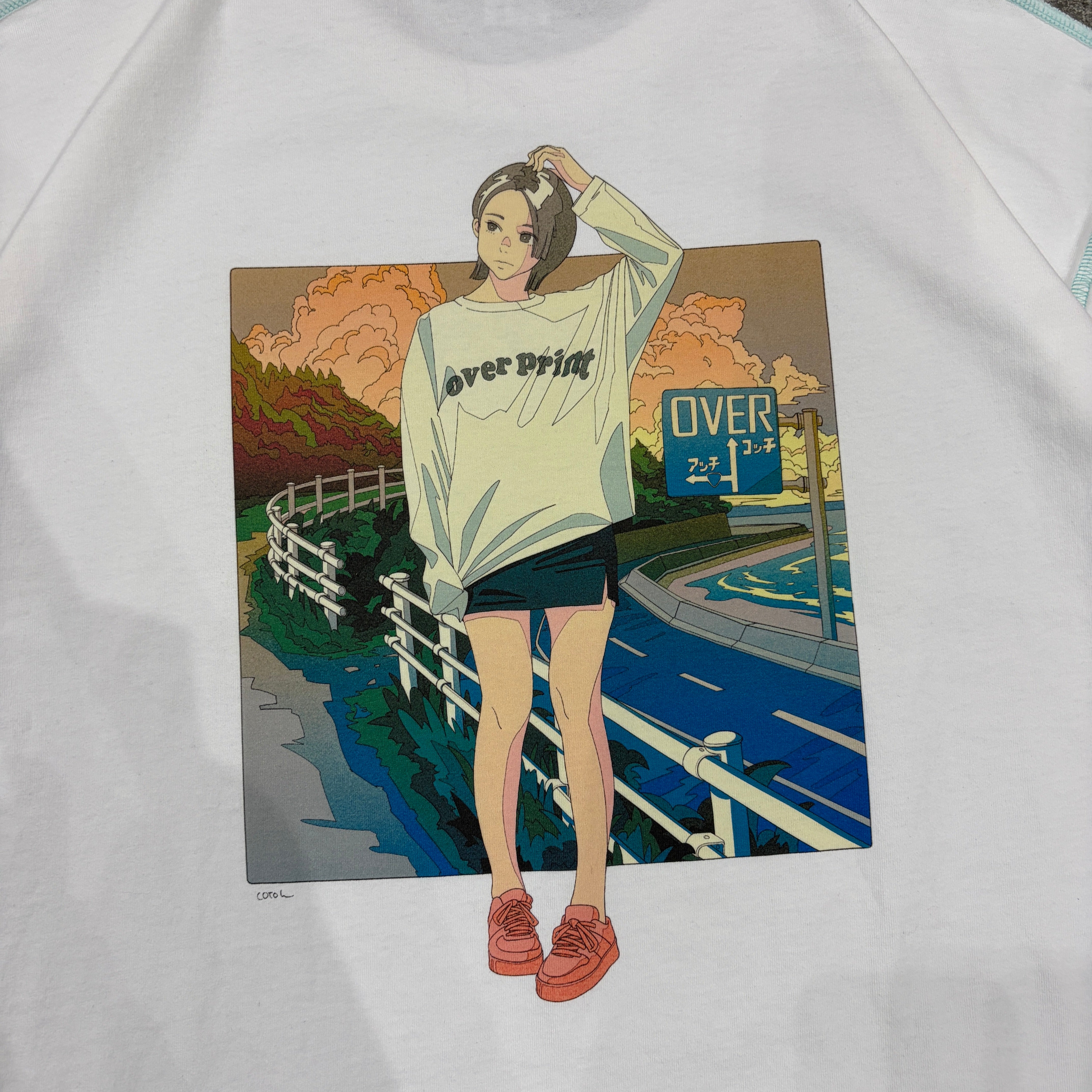 Tシャツ(長袖/七分) over print  sunset LS Tee sunset Tee – over print