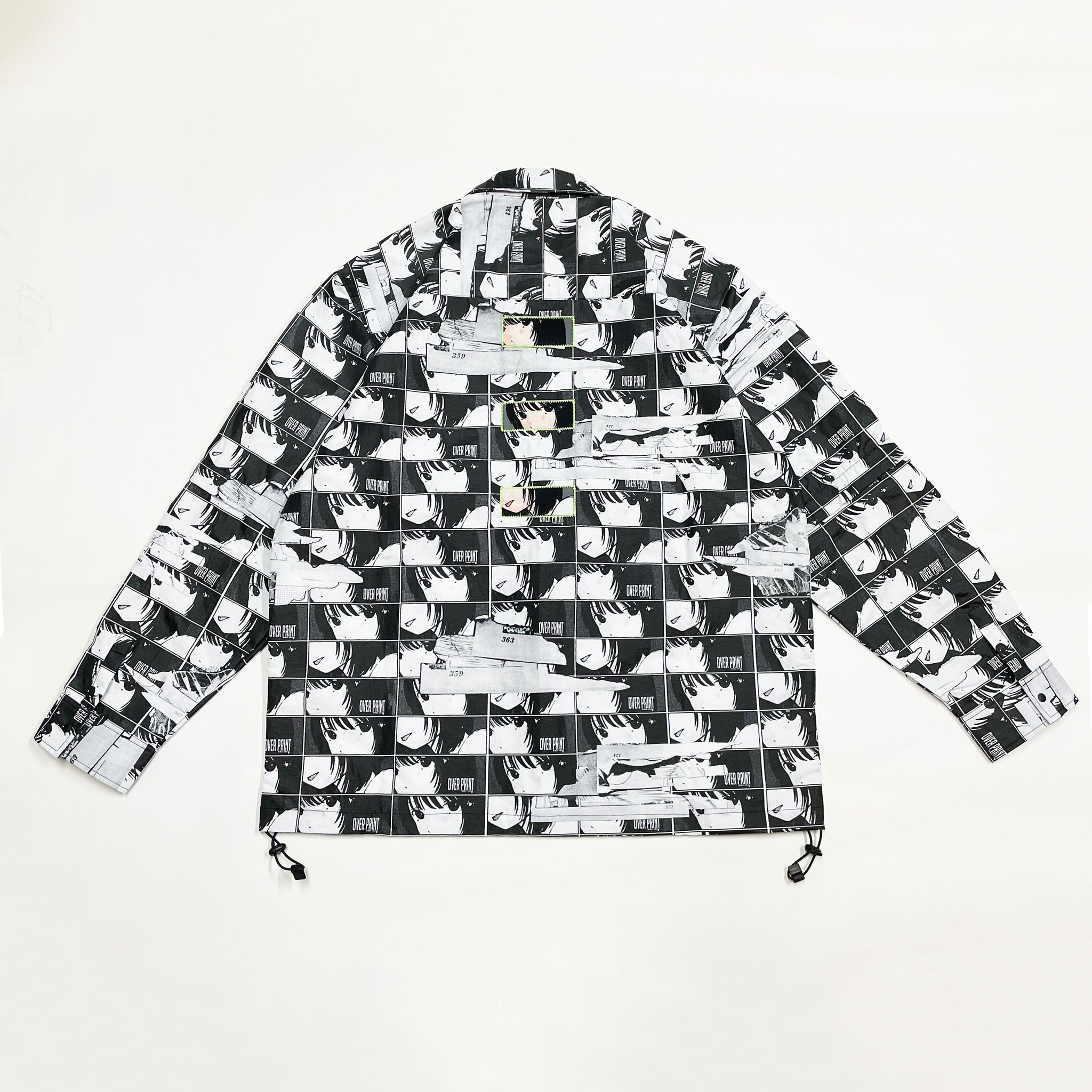 Face ARM ZIP SHIRTS – over print