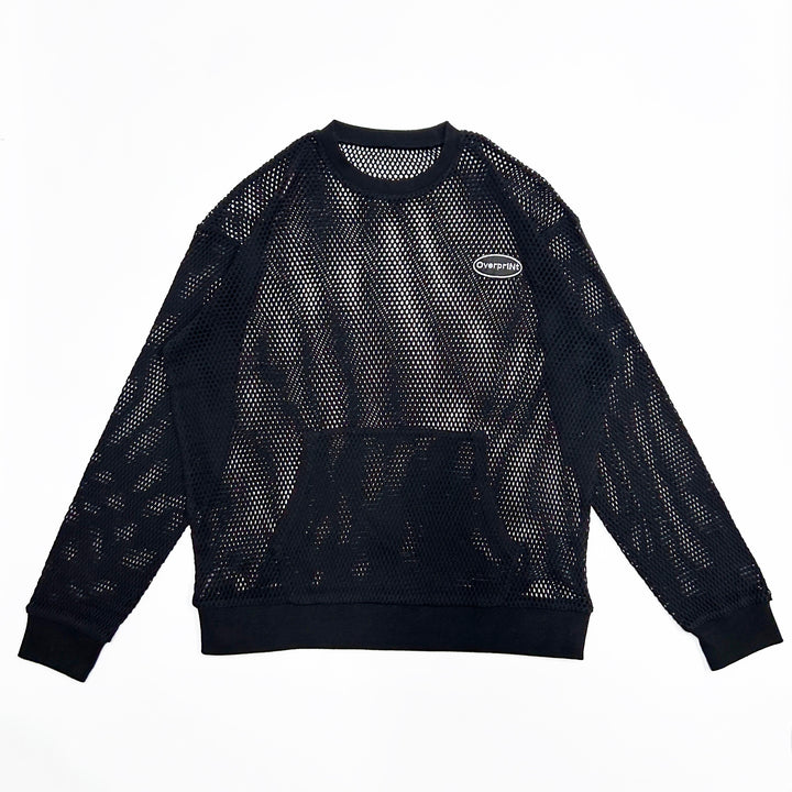 mesh LS Tee(black)