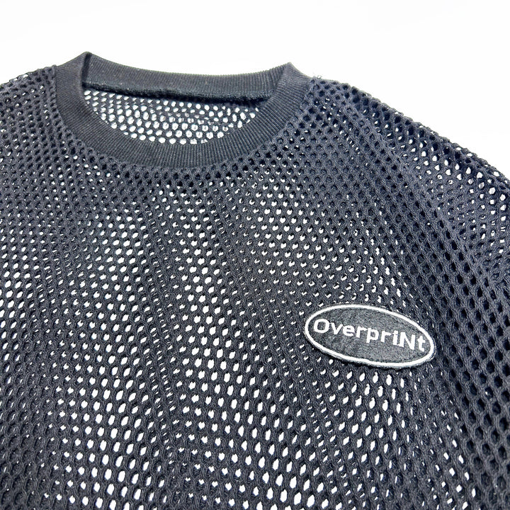 mesh LS Tee(black)