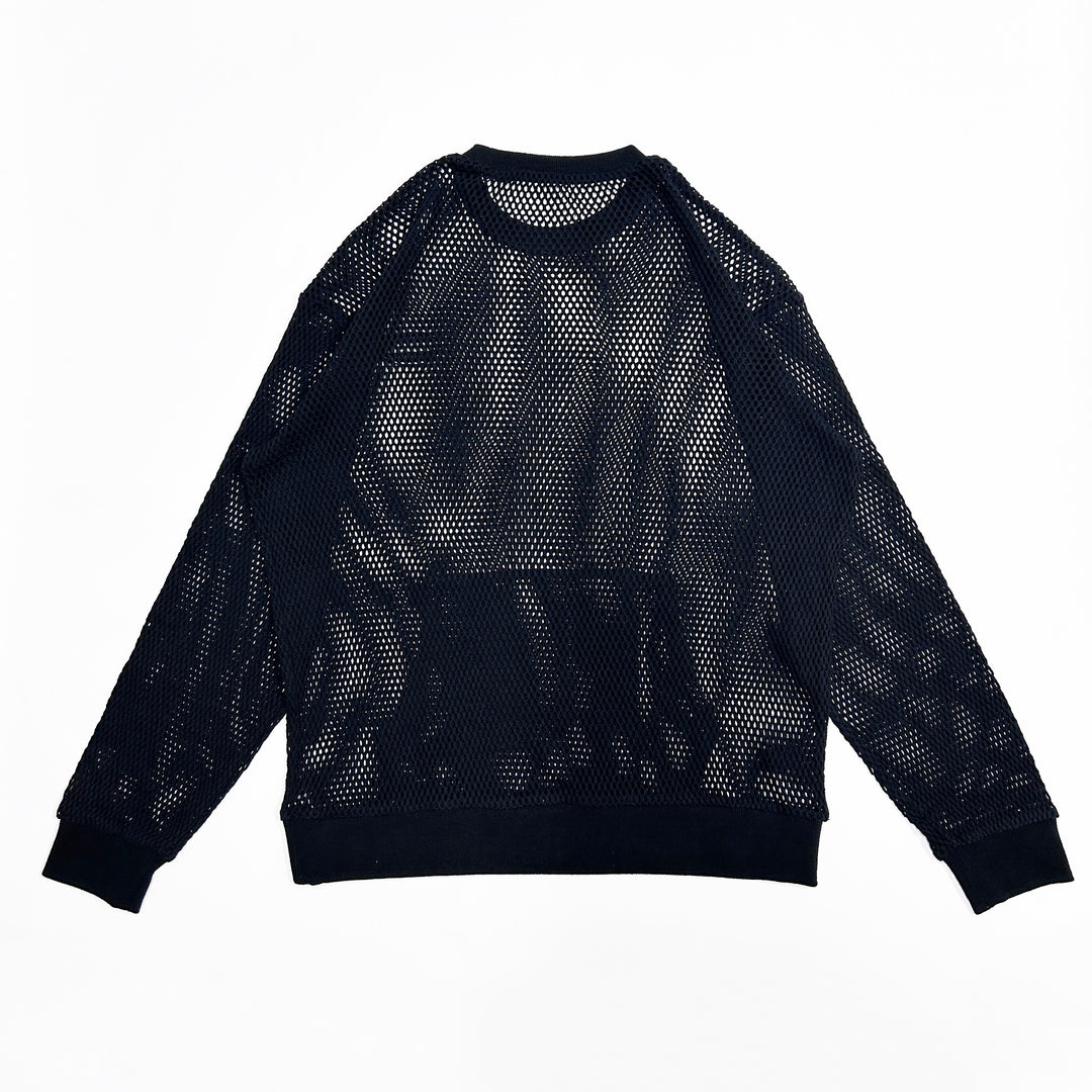 mesh LS Tee(black)