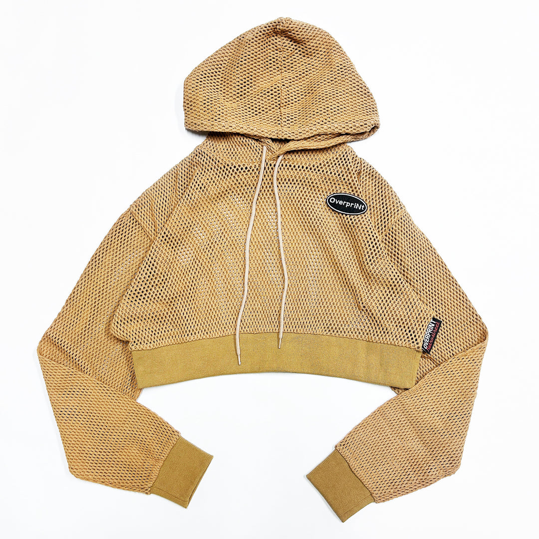 (残り1点)mesh Hoodie(brown) size:S