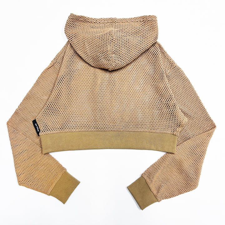 (残り1点)mesh Hoodie(brown) size:S