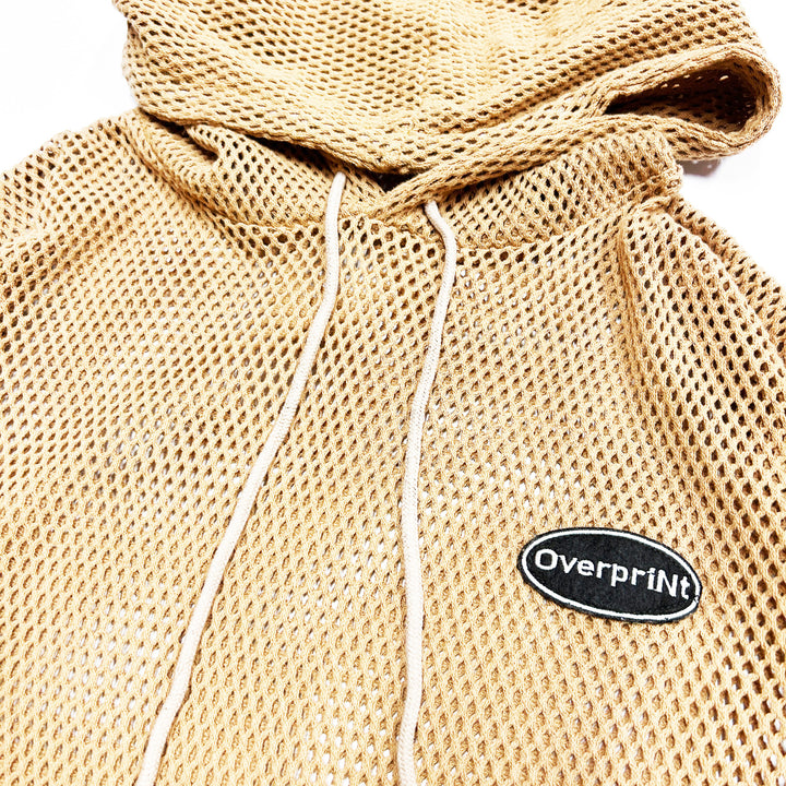 (残り1点)mesh Hoodie(brown) size:S