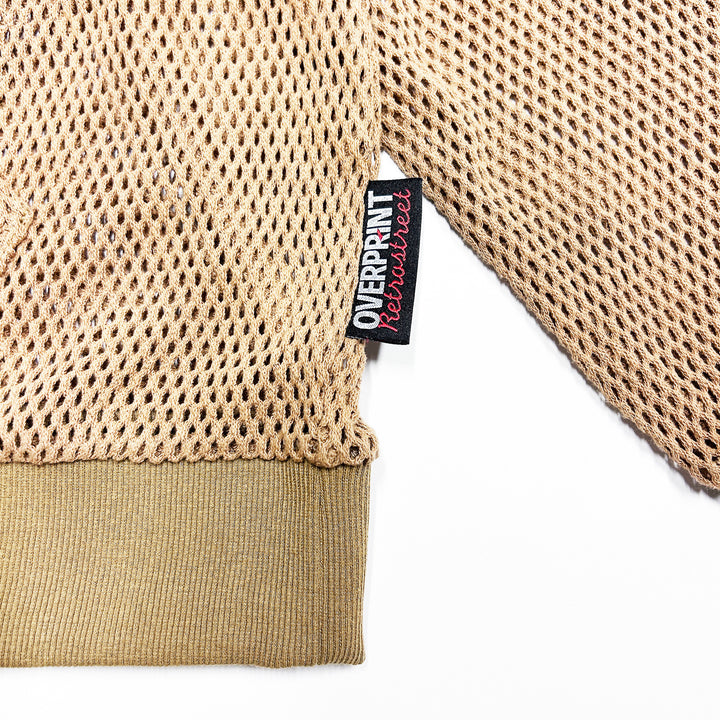 (残り1点)mesh Hoodie(brown) size:S