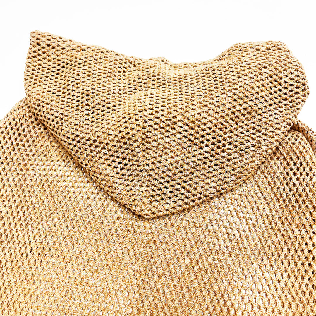 mesh Hoodie(brown)