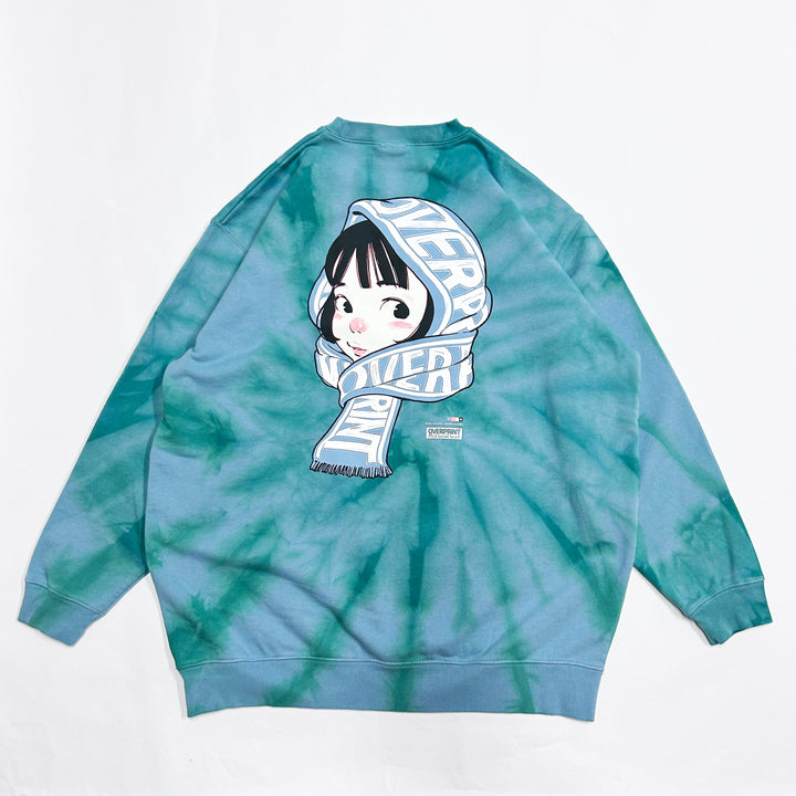 ▼TIE DYE SCARF sweatshirts(green)