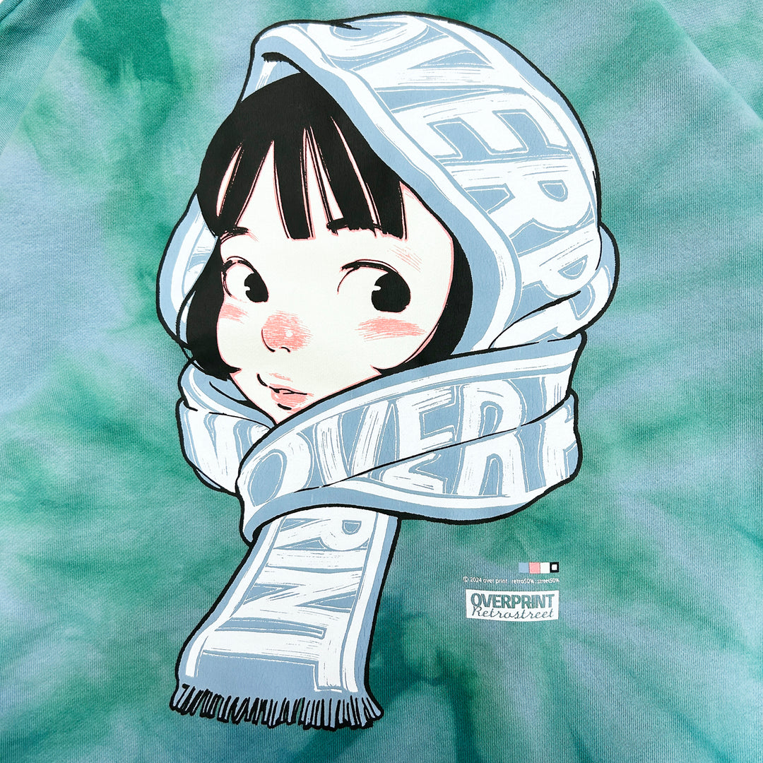 ▼TIE DYE SCARF sweatshirts(green)