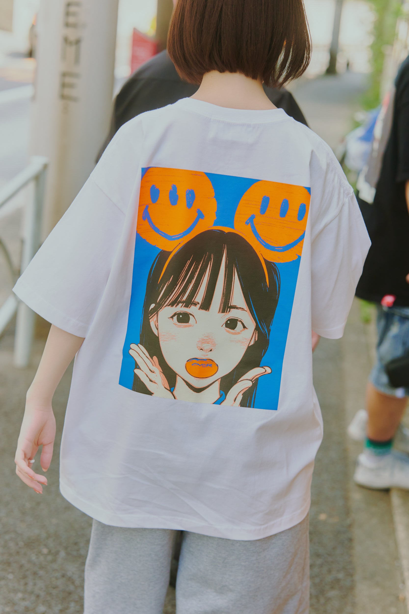overprint wind shirts オリーブ　Lサイズ overprint/オーバープリント/【LHP EXCLUSIVE】Shopper Tee