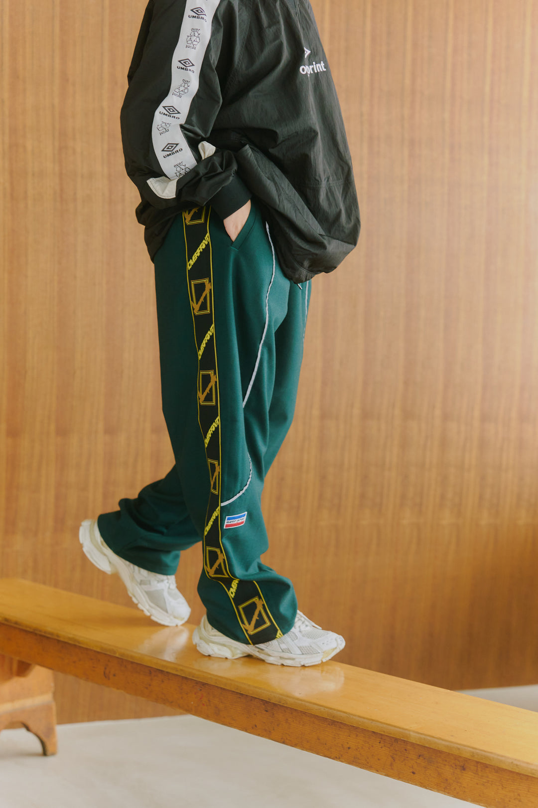 Wool jersey pants