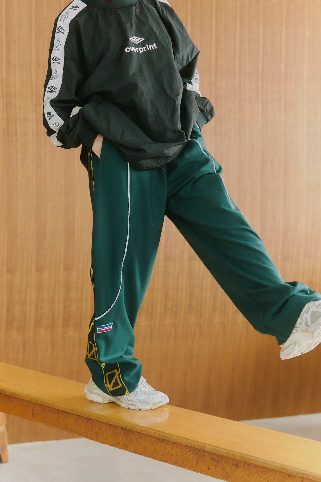 Wool jersey pants