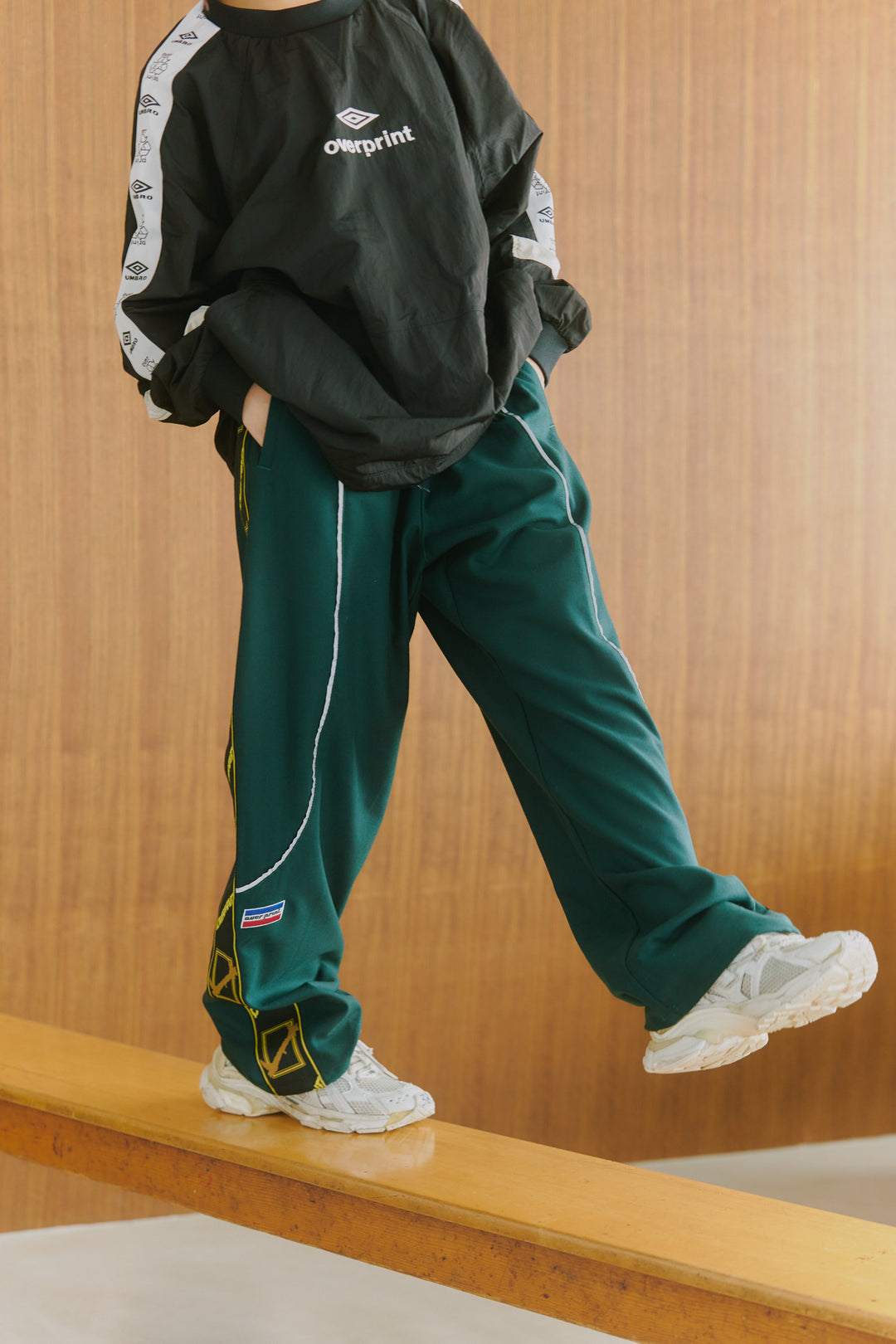 Wool jersey pants