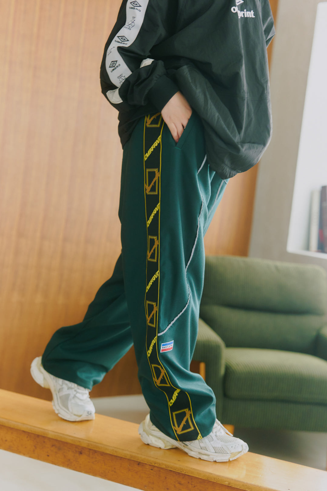 Wool jersey pants