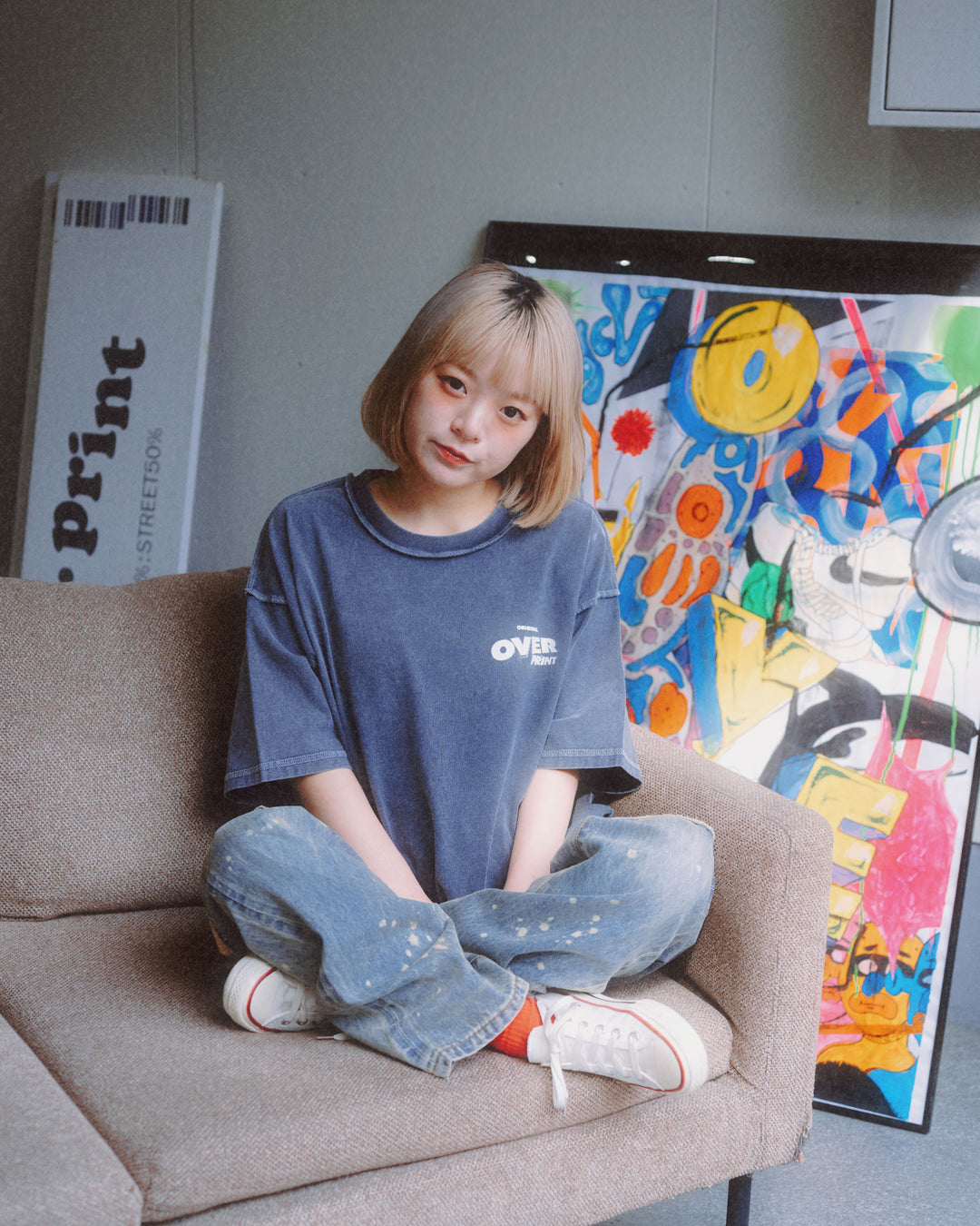 POP ART pigment Tee Ver:1 GLOW IN THE DARK