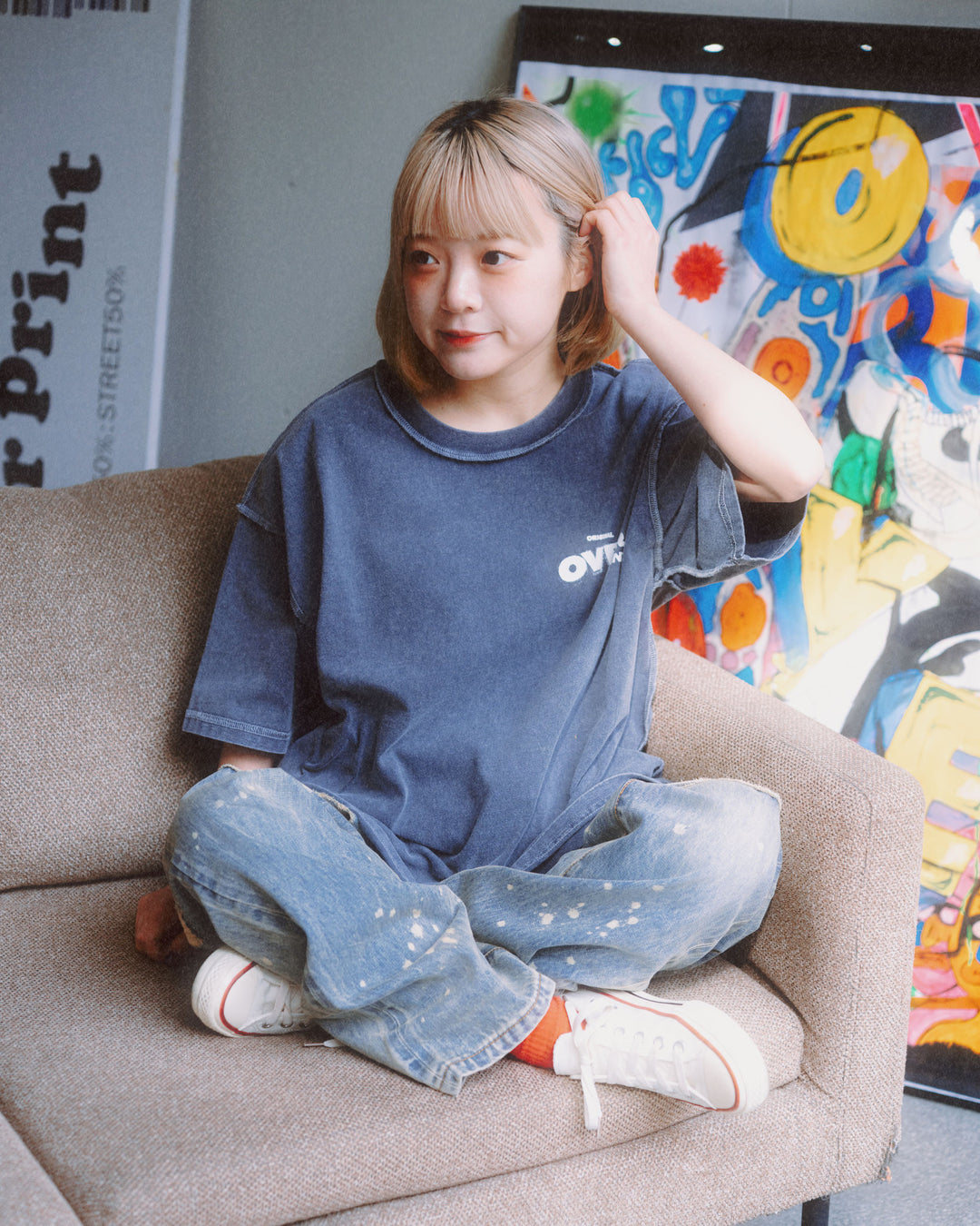 POP ART pigment Tee Ver:1 GLOW IN THE DARK