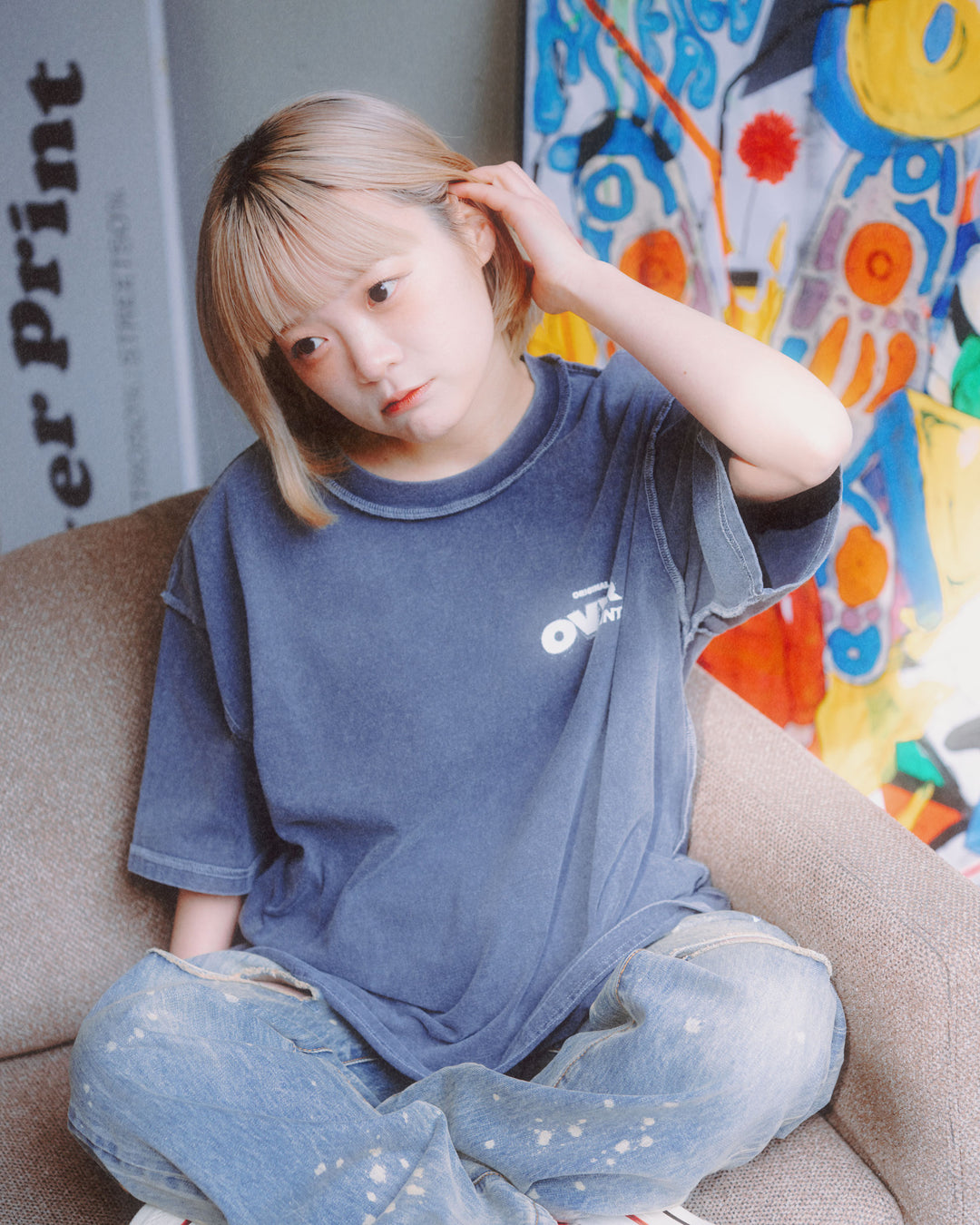 POP ART pigment Tee Ver:1 GLOW IN THE DARK