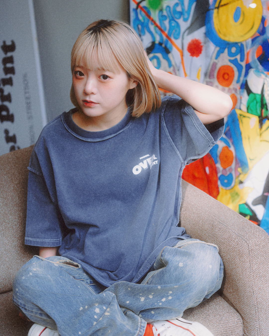 POP ART pigment Tee Ver:1 GLOW IN THE DARK