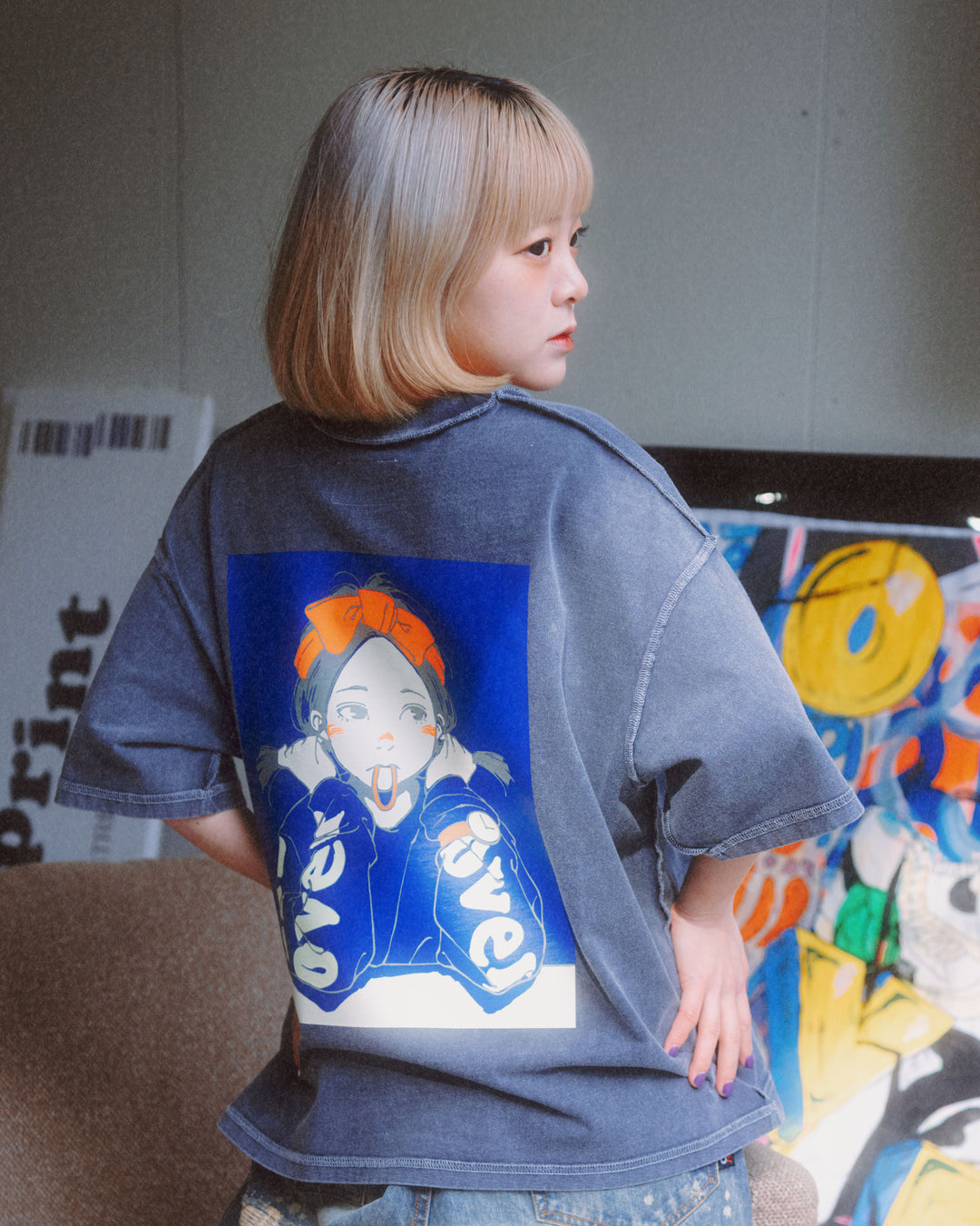 POP ART pigment Tee Ver:1 GLOW IN THE DARK