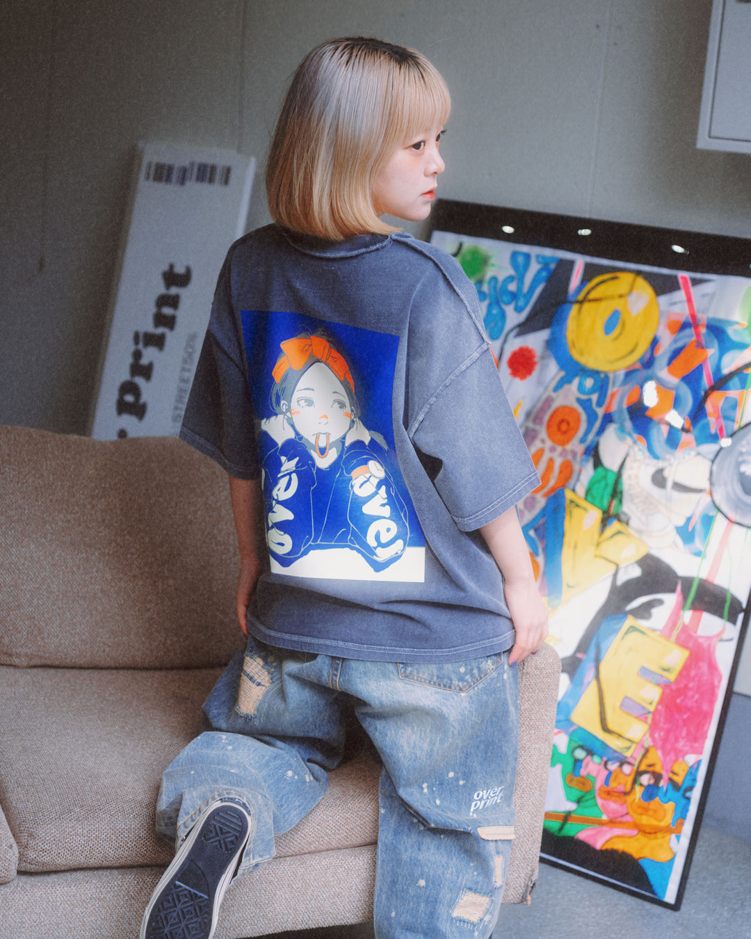 POP ART pigment Tee Ver:1 GLOW IN THE DARK