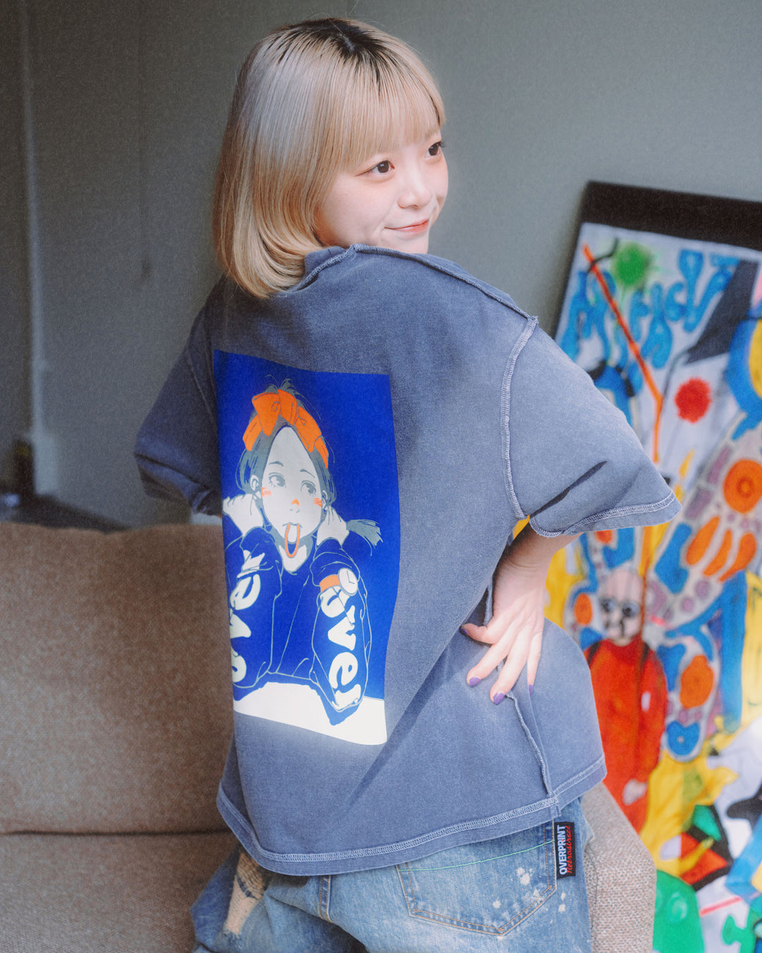 POP ART pigment Tee Ver:1 GLOW IN THE DARK