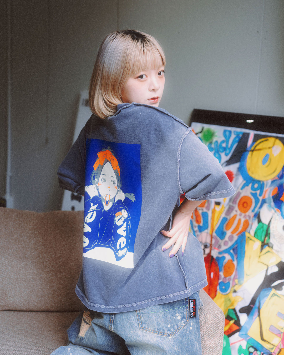 POP ART pigment Tee Ver:1 GLOW IN THE DARK