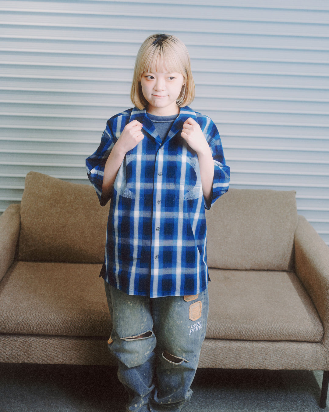 NEW MOON check shirts