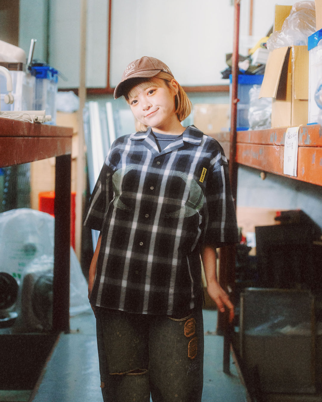NEW MOON check shirts