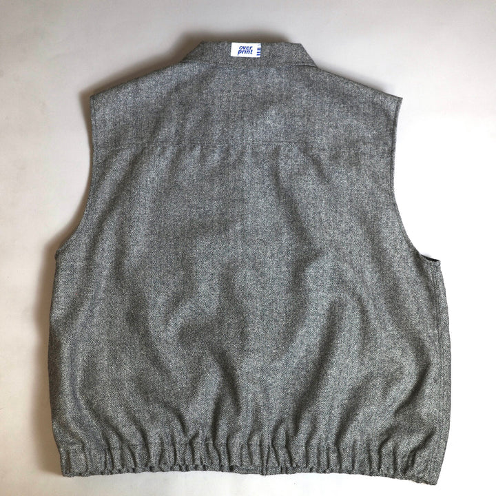 VEST HERRINGBONE TWEED