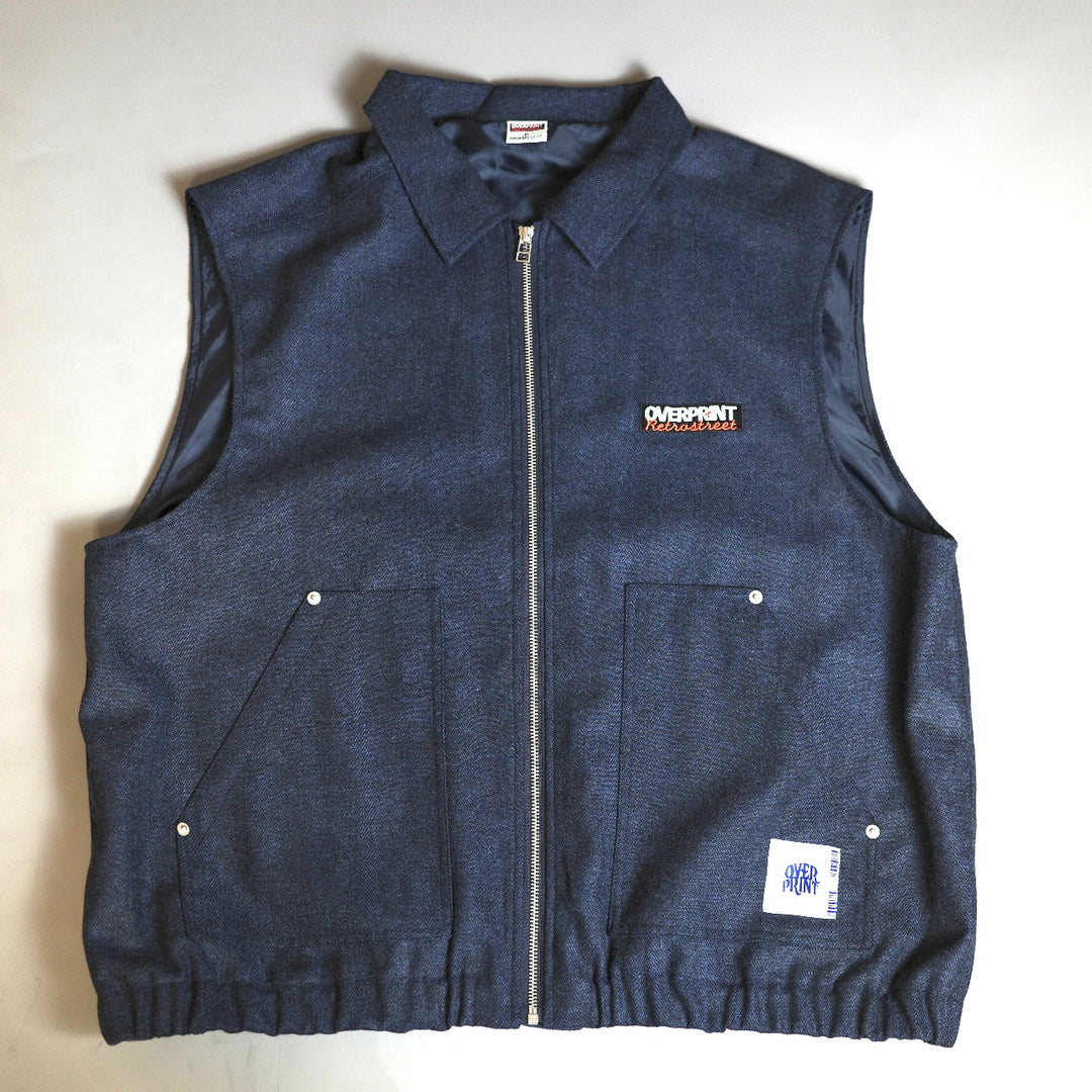 VEST HERRINGBONE TWEED