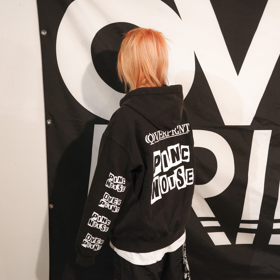 OVERPRINT Zip Hoodie_PINC NOISE