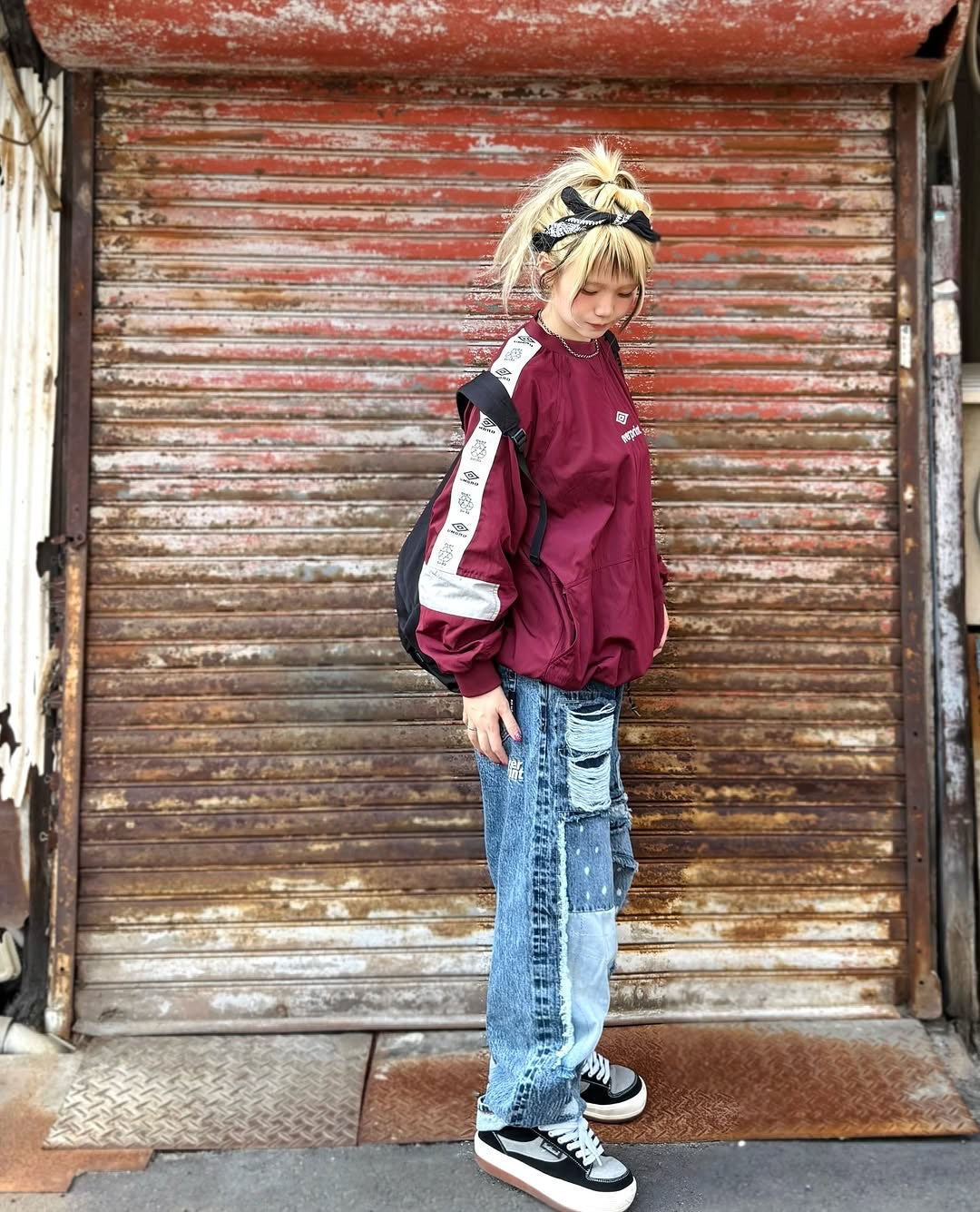 UMBRO * over print Drill top