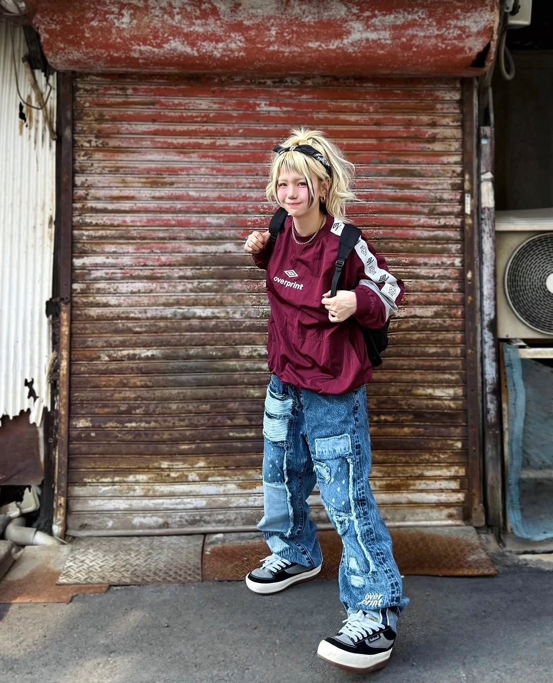 UMBRO * over print Drill top